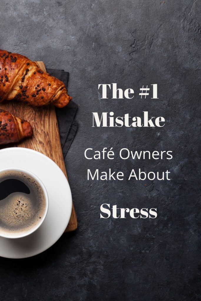 Coffee and croissants on a dark surface illustrating the hidden emotional toll of running a café and the stress café owners rarely name
